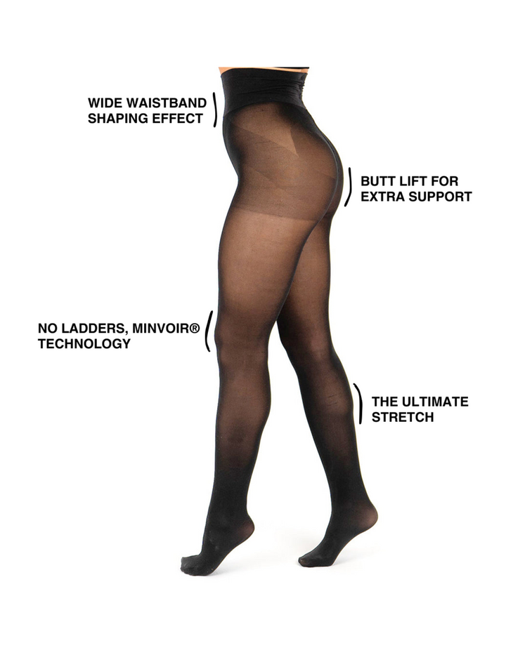 Dot Ladder-Free Shaping Tights 30 Denier