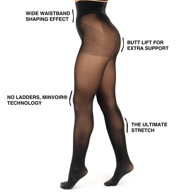 Mila Nude Ladder-Free Tights 30 Denier
