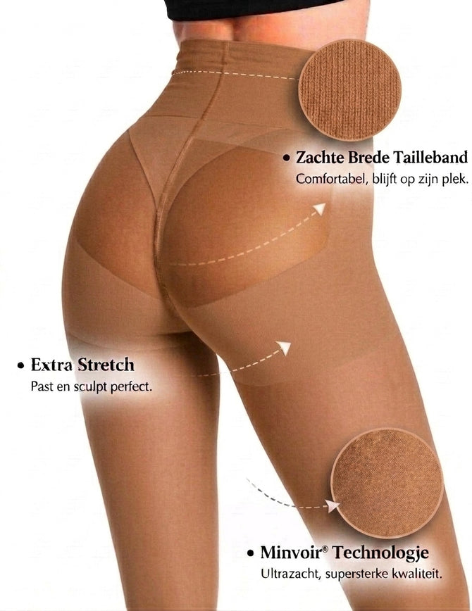 Mila Nude Ladder-Free Tights 30 Denier